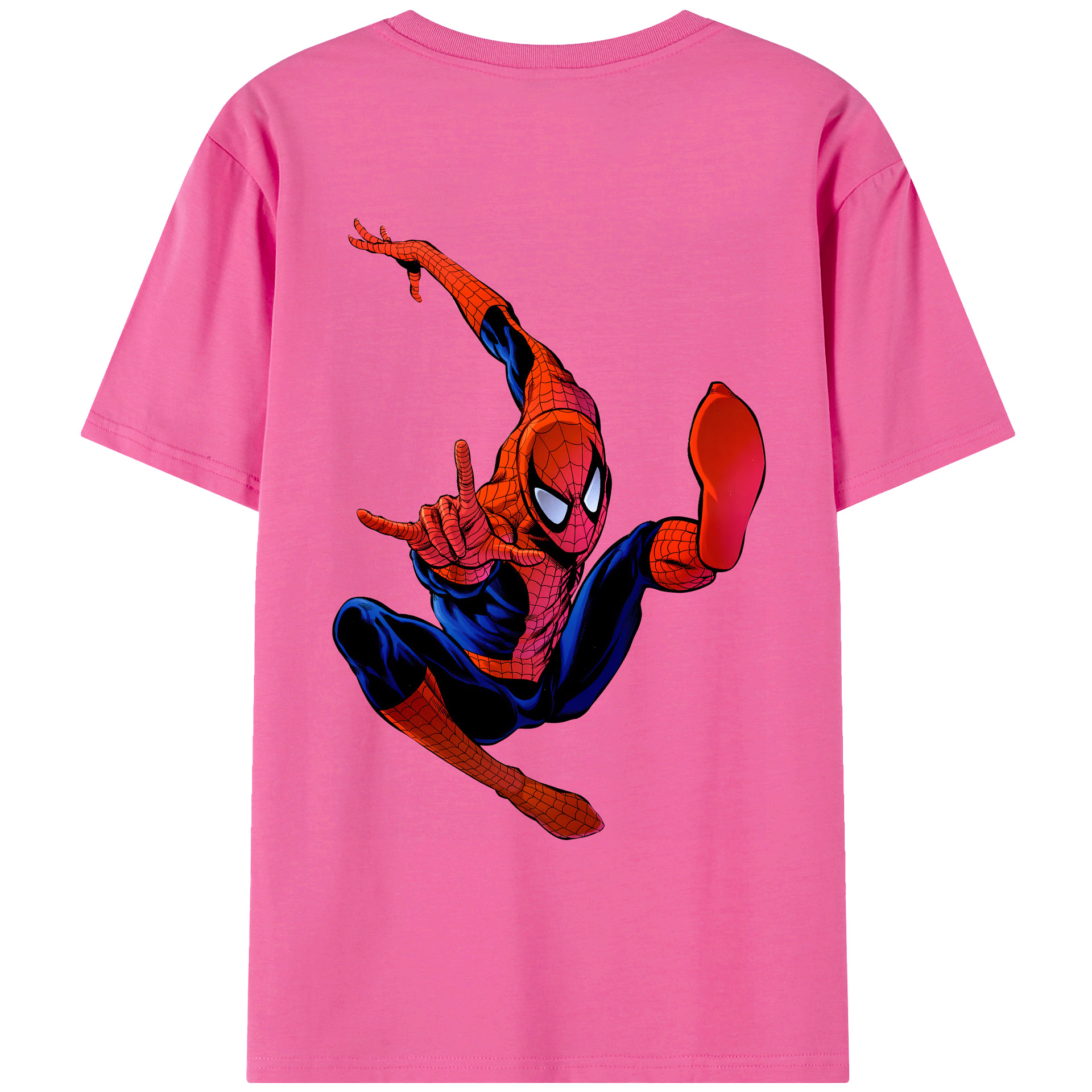（画像用） Spider Man スパイダーマン レディース半袖Tシャツ(バックプリント)